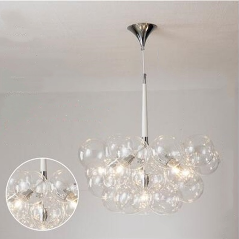 Valentina Nordic Luxury Bubble Pendelleuchte, Weiß/Schwarz/Kaffee