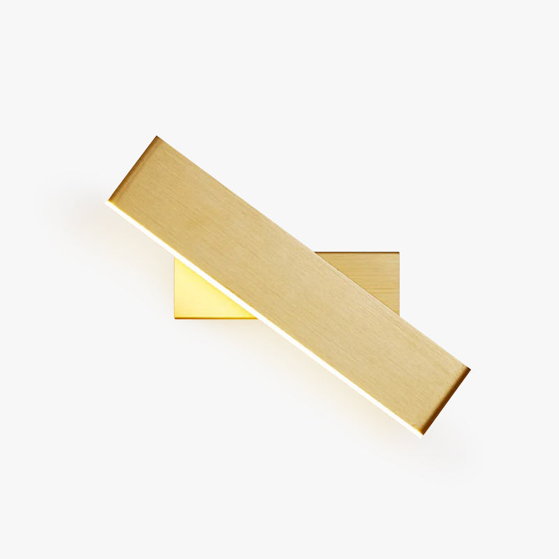 Arisha Minimalistische LED Wandleuchte Schwarz/Gold/Braun Schlafzimmer Metall