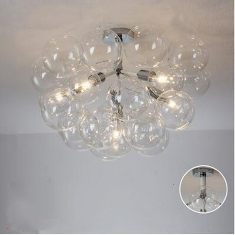 Valentina Nordic Luxury Bubble Pendelleuchte, Weiß/Schwarz/Kaffee