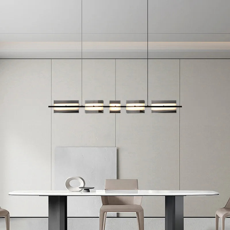 Arisha Modern Pendelleuchte Schwarz/Kupfer, Metall&Glas