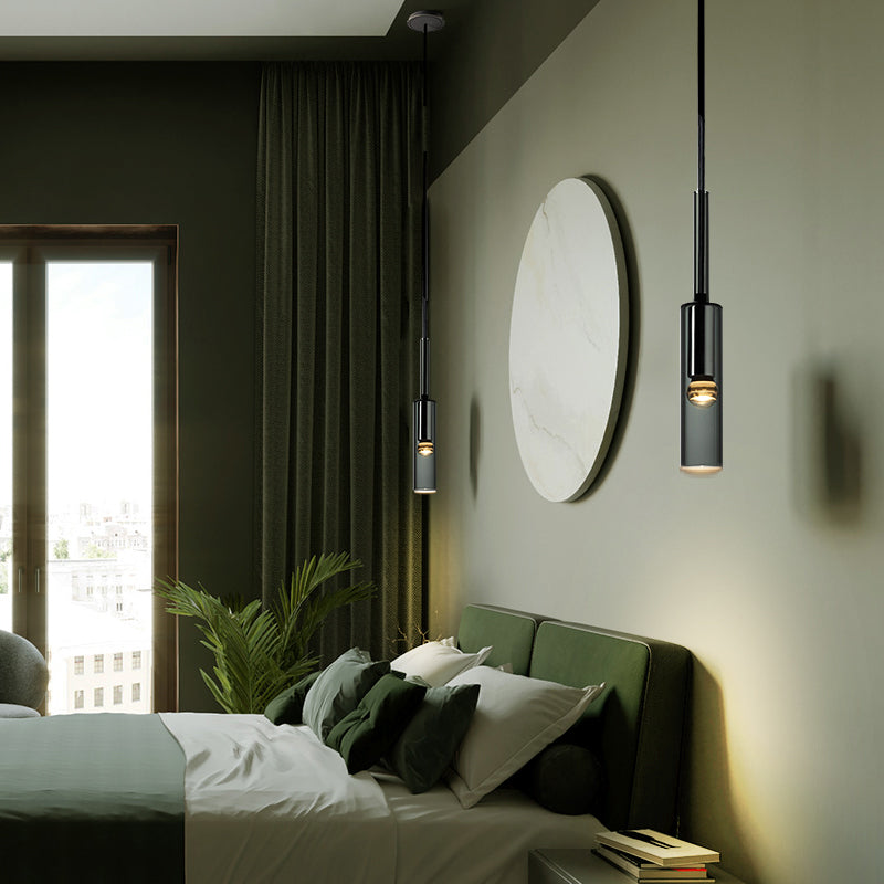 Arisha Modern LED Wandleuchte Schwarz Schlafzimmer/Bad Glas Metall-Letslighting