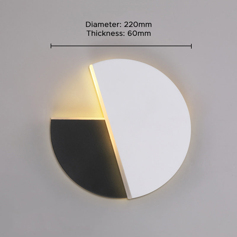 Drehbare Wandleuchte Schwarz/Weiß LED für Schlafzimmer & Wohnzimmer