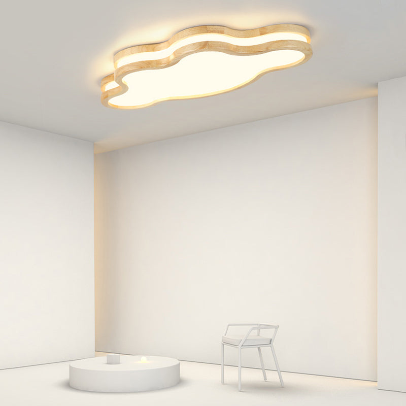 Aria Modern LED Sternenhimmel Deckenleuchte Holz Kinderzimmer