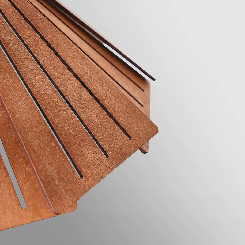Arisha Design LED Pendelleuchte Gelb/Braun Ess/Schlaf/Wohnzimmer Innenbereich Holz&Metall Warmweiß