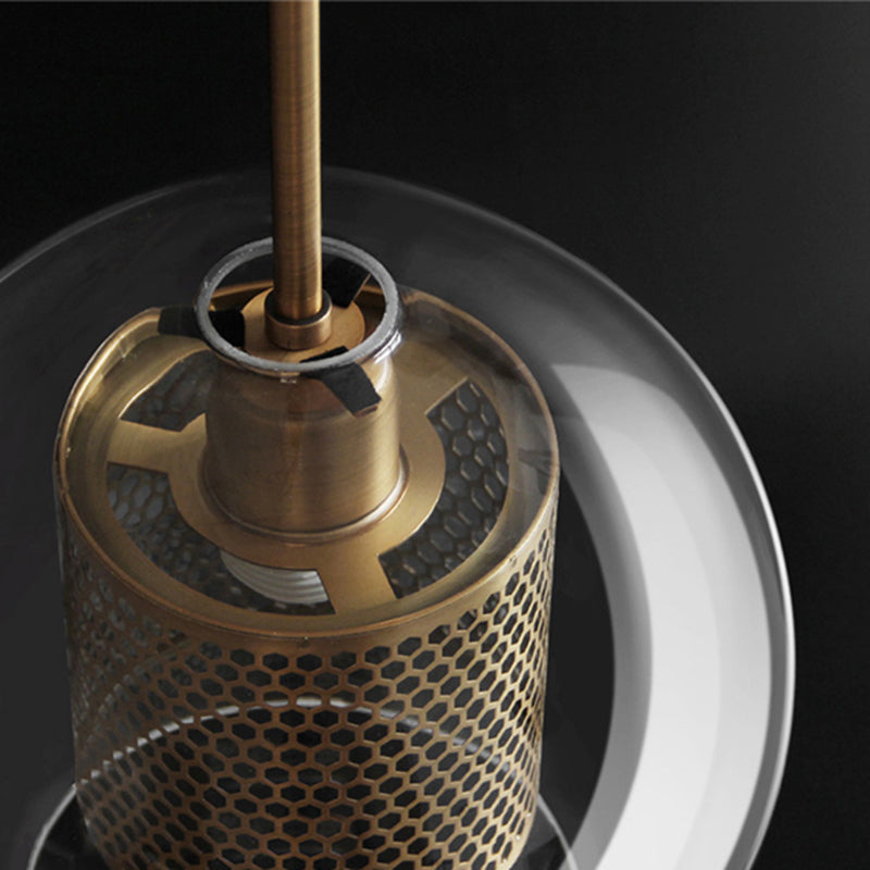 Valentina Industrie LED Pendelleuchte, Glas, Kugel, Esszimmer