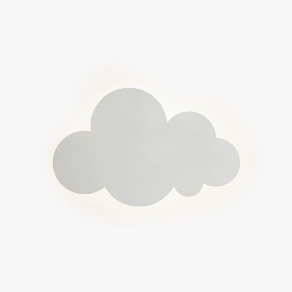 Valentina Design LED Wandleuchte Wolkenform Weiß/Blau/Rosa Wohn/Schlafzimmer Metall 30CM Lang