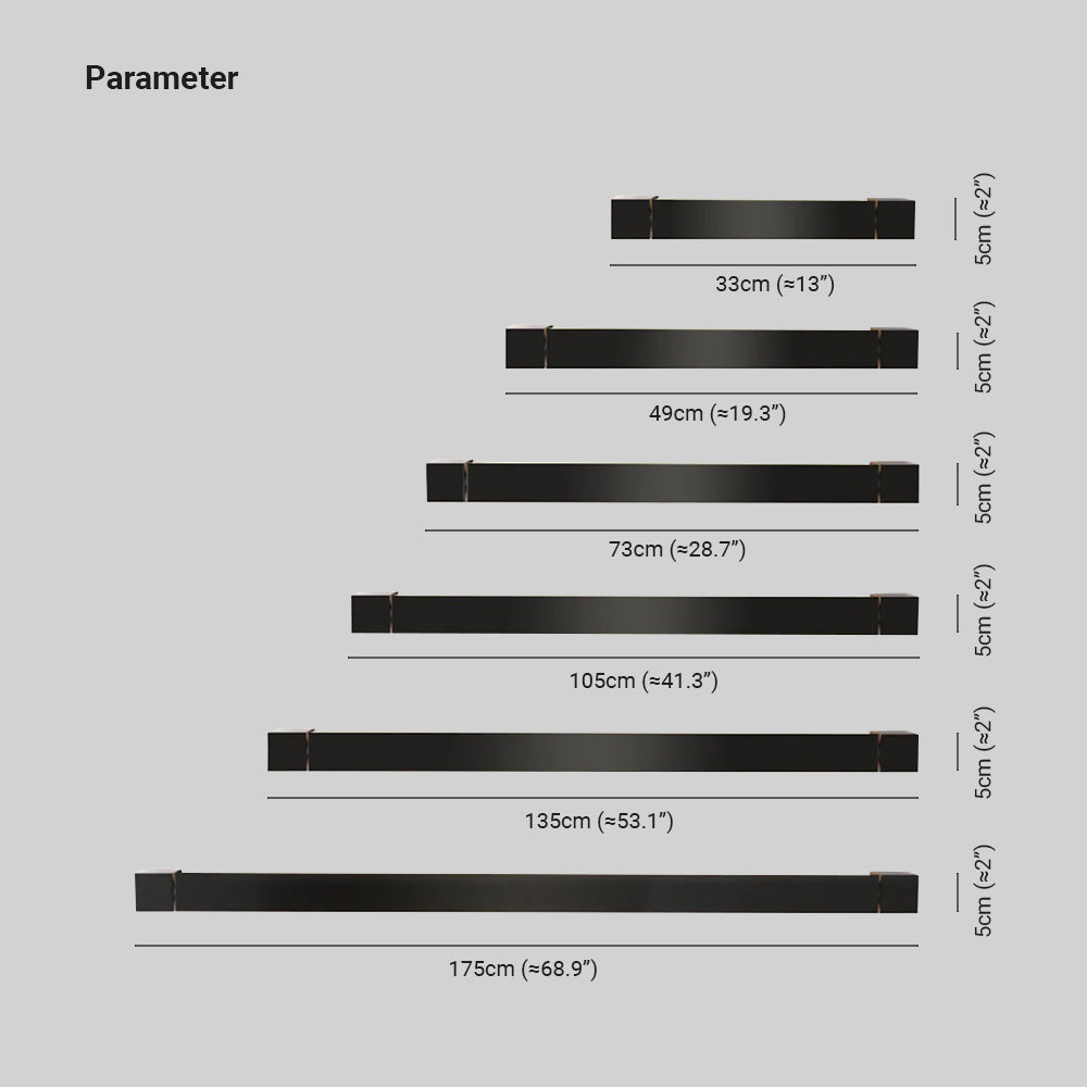 Arisha Modern Linear LED Wandleuchte Schwarz Bad/Wohn/Schlafzimmer Innen Metall&Acryl