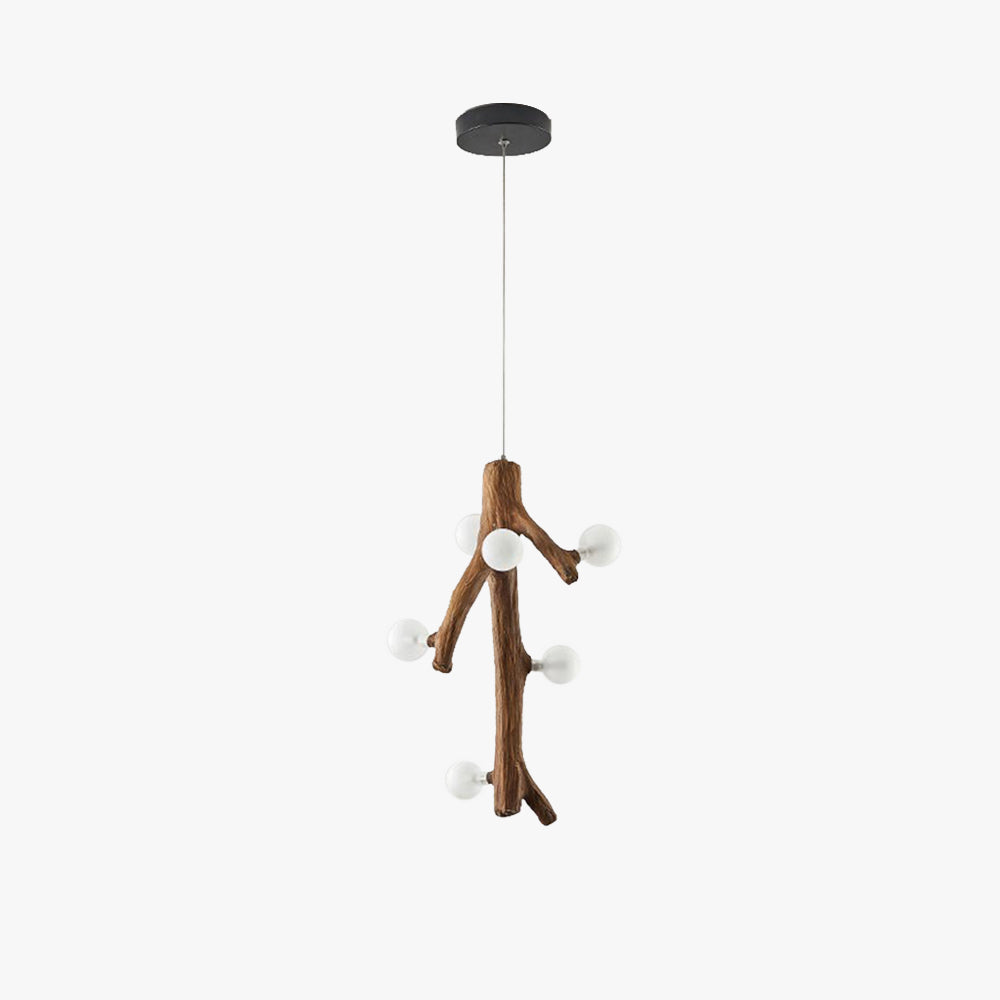 Epoch Nordisch LED Kronleuchter Holz Wohn/Esszimmer/Schlafzimmer