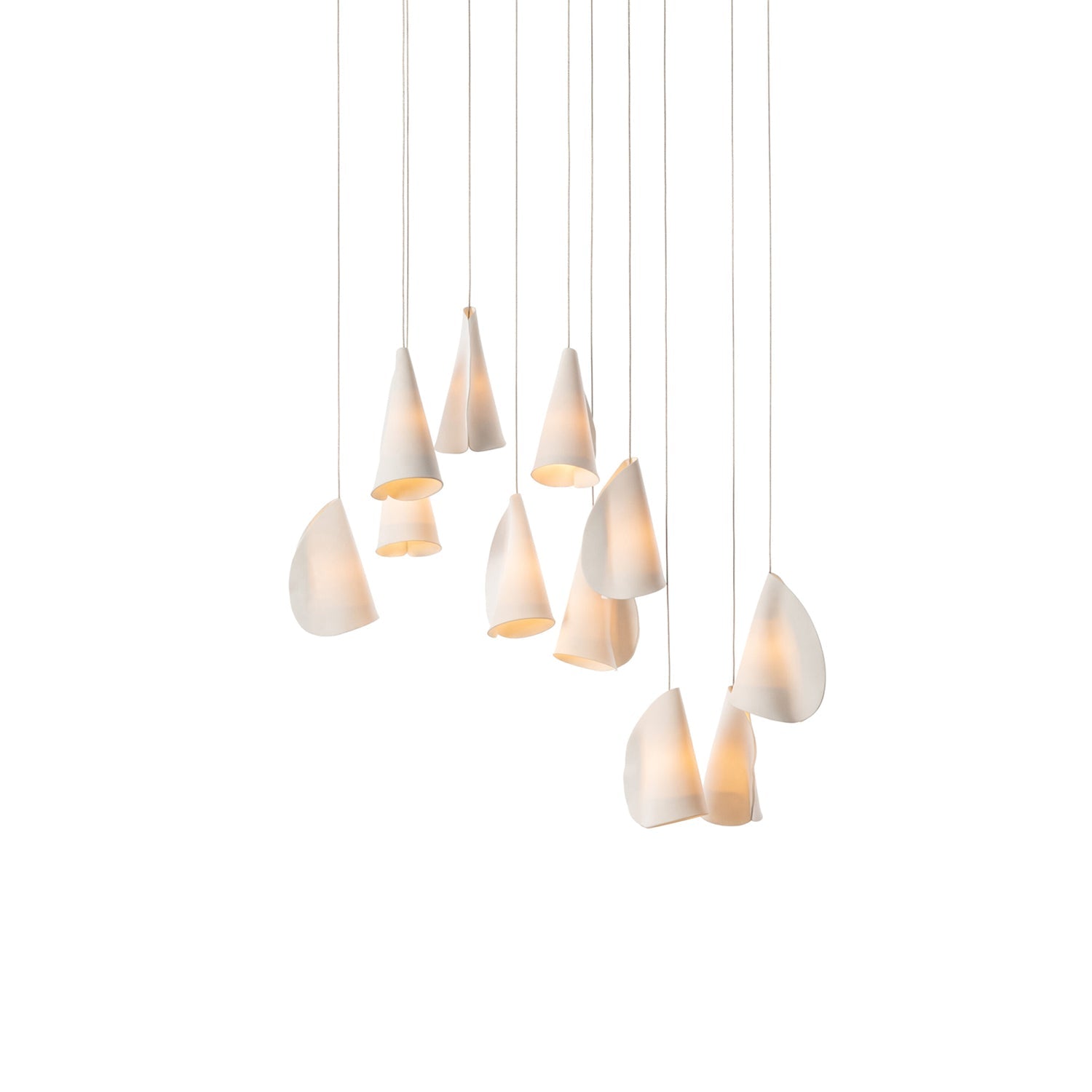 Olshaion Geometrische Keramik-Pendelleuchte-Letslighting