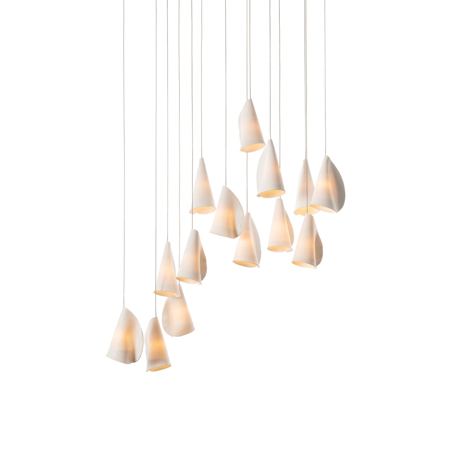 Olshaion Geometrische Keramik-Pendelleuchte-Letslighting
