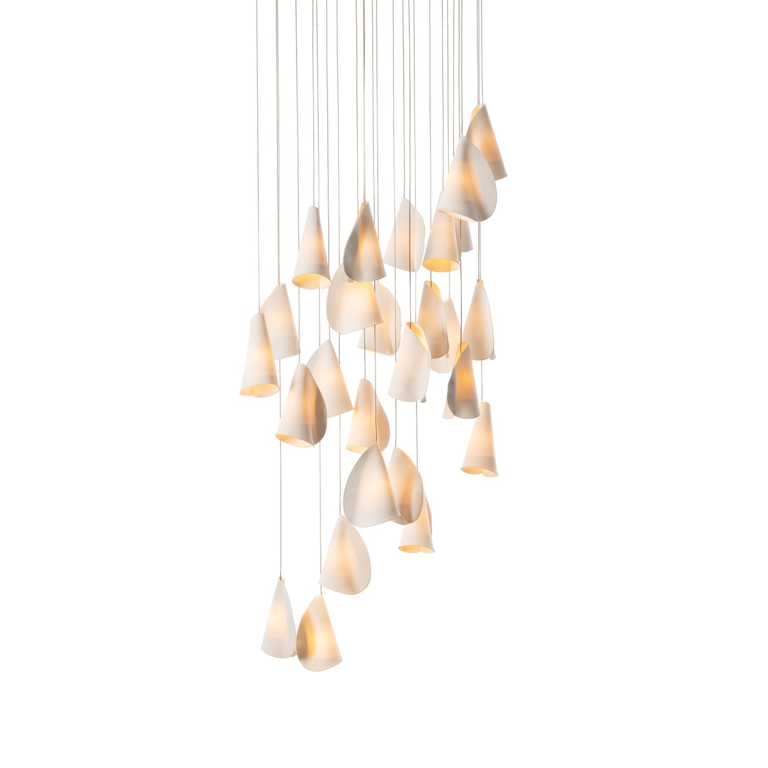 Olshaion Geometrische Keramik-Pendelleuchte-Letslighting