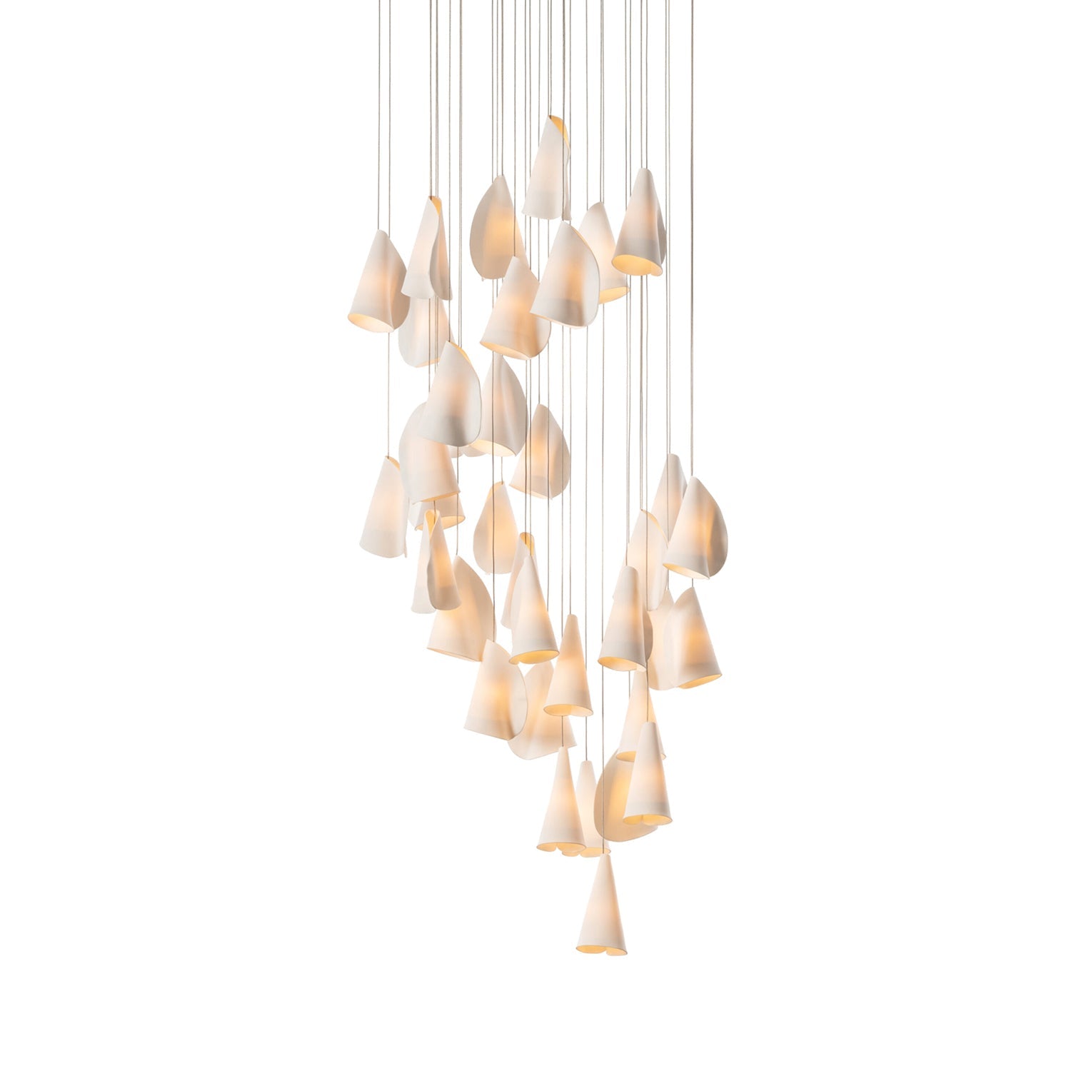Olshaion Geometrische Keramik-Pendelleuchte-Letslighting
