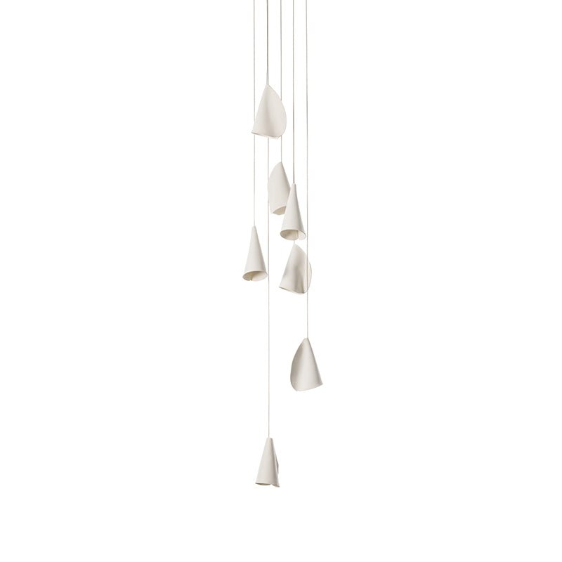 Olshaion Geometrische Keramik-Pendelleuchte-Letslighting