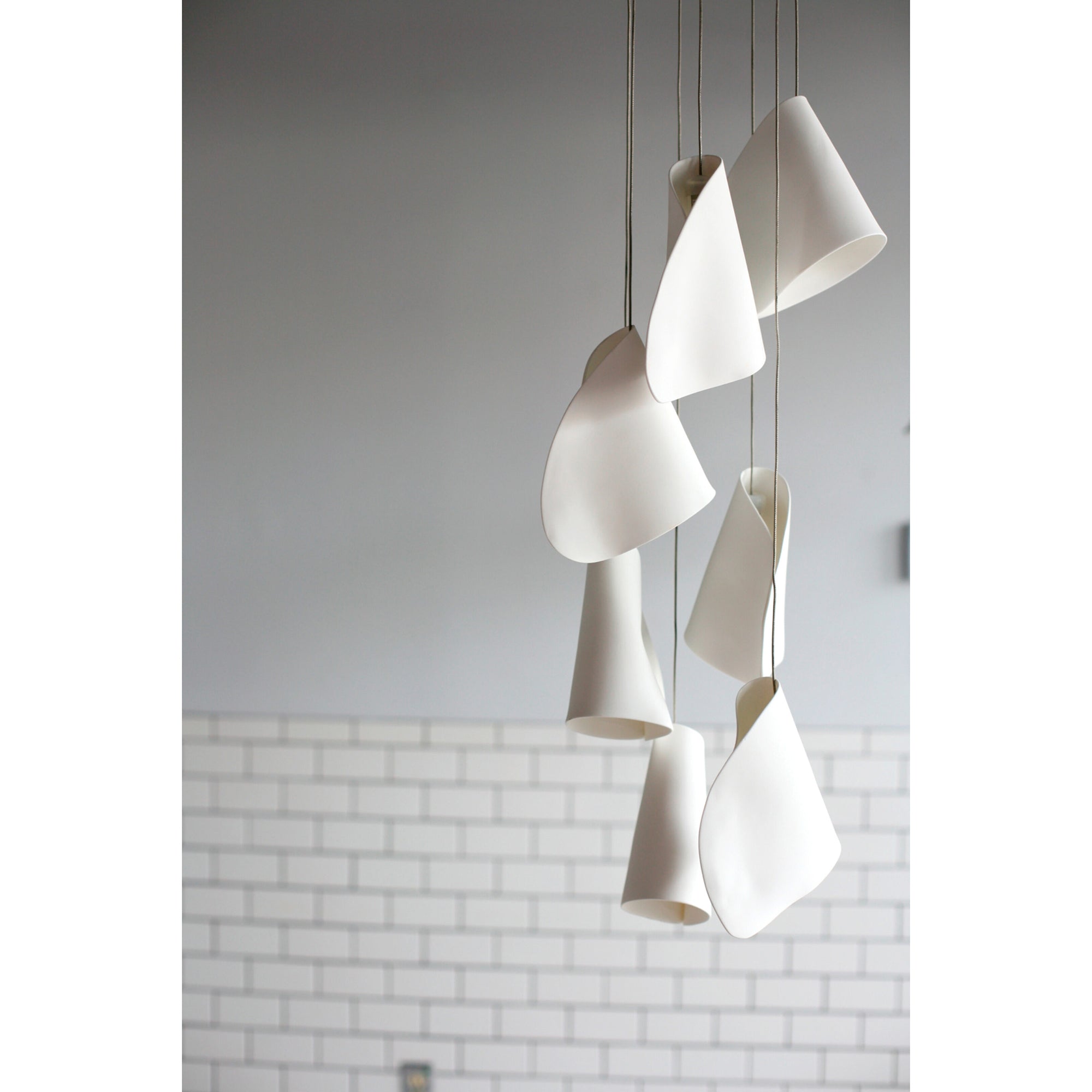 Olshaion Geometrische Keramik-Pendelleuchte-Letslighting