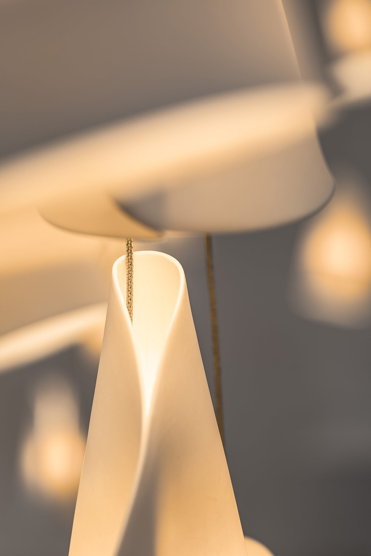 Olshaion Geometrische Keramik-Pendelleuchte-Letslighting