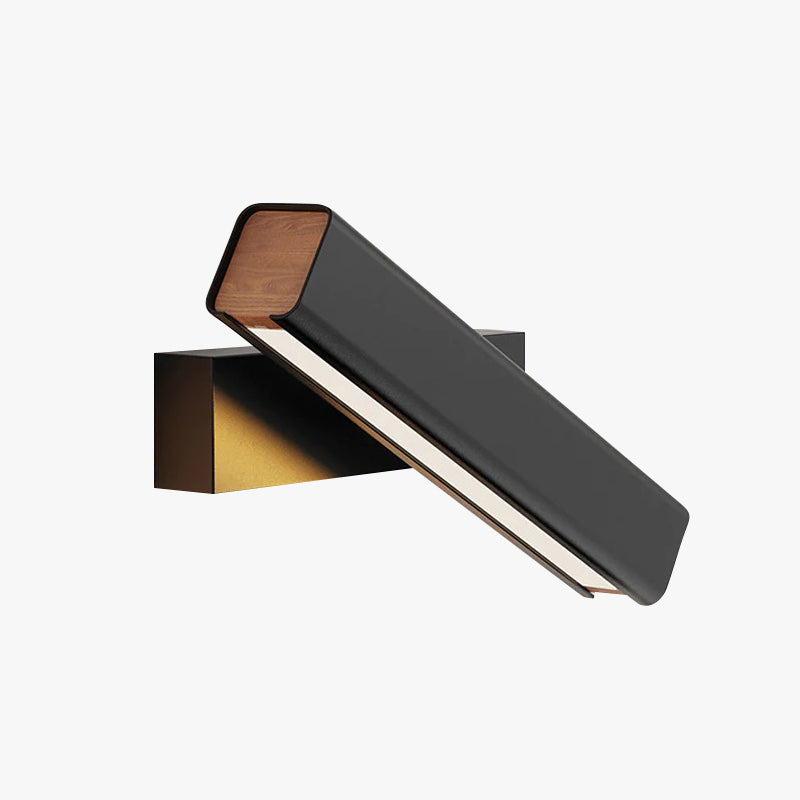 Arisha Modern Modern LED Wandleuchte Innen Drehbar Rechteckig Metall/Holz Wohnzimmer