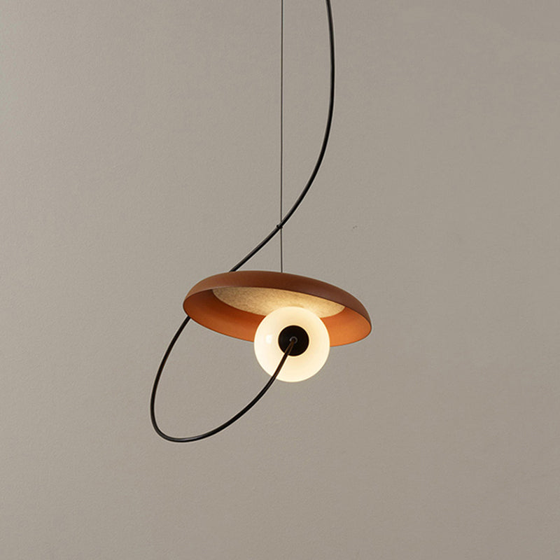 Avi Modern LED Pendelleuchte Ring Esszimmer 3 Farben Acryl/Metall