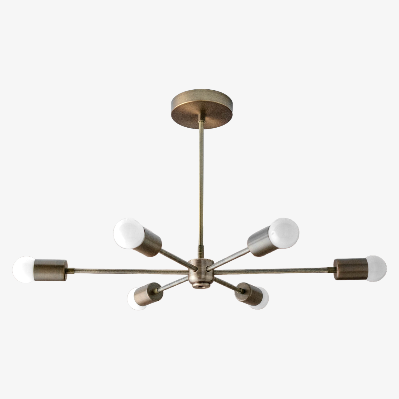 Mobilux Line Minimalistisches Design Metall-Pendelleuchte – Geometrische, moderne Lampe für den Essbereich