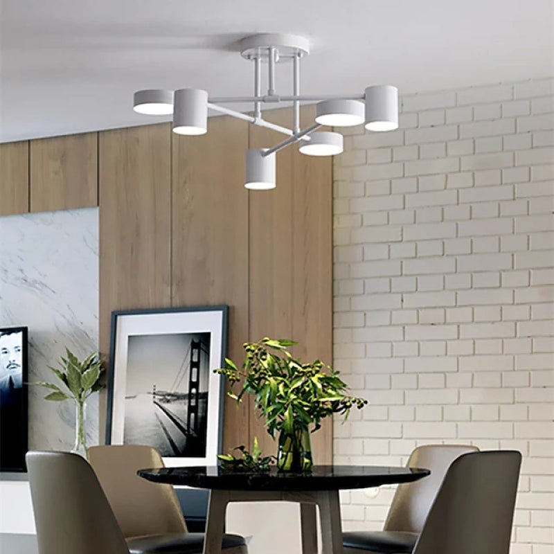 Arisha Deckenleuchte Kreis-Design Modern, Schwarz/Weiß/Gold, Wohnzimmer, Metall