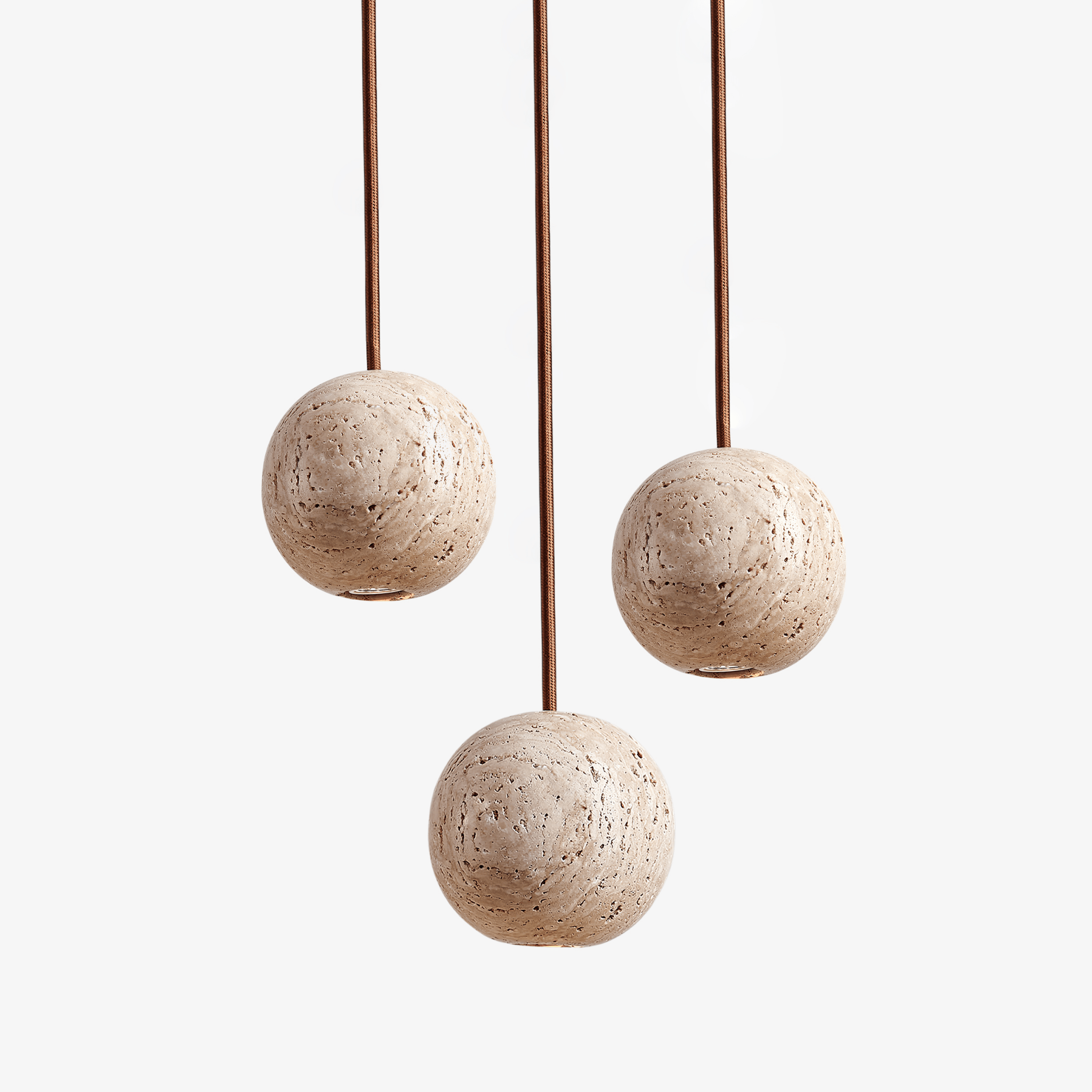 Trio Travertine Pendant Light - Neutralighting
