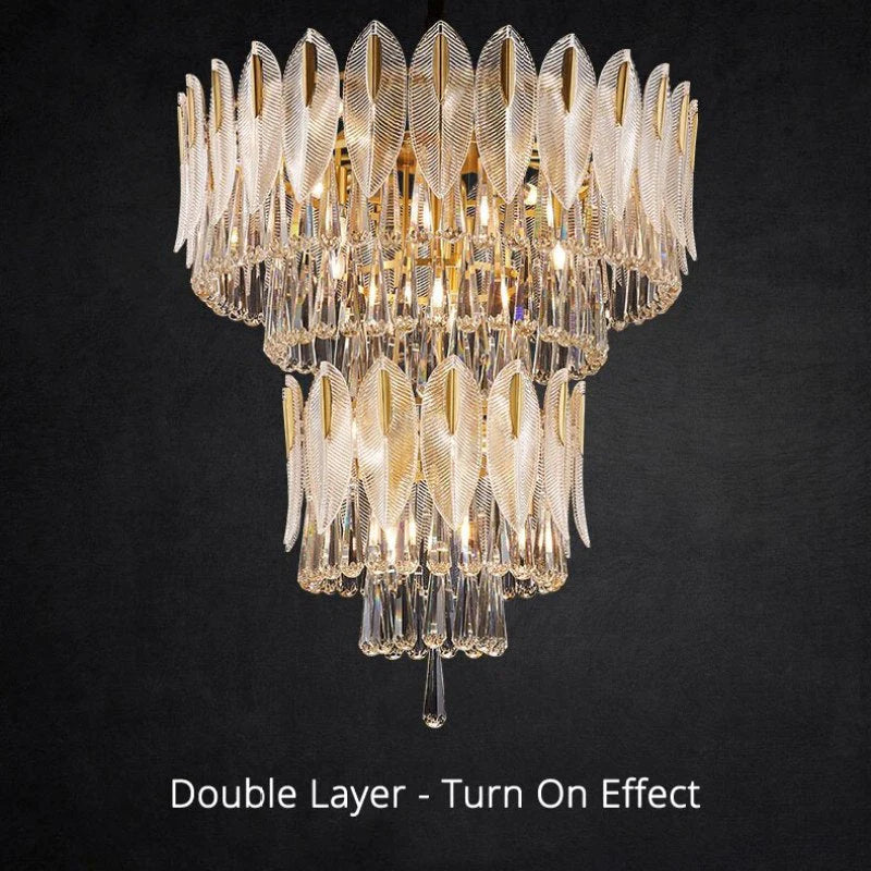 Kristy Postmodern LED Kronleuchter Schlaf/Wohn/Esszimmer Metall&Kristall