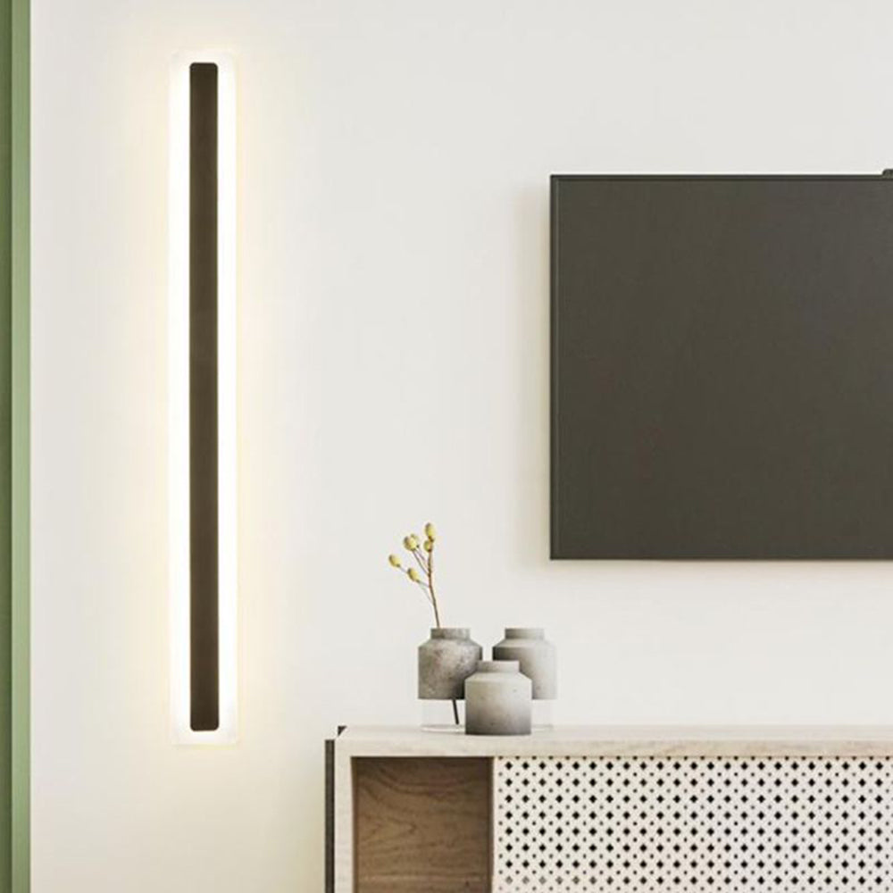 Arisha Minimalist Linear Metall/Acryl Wandleuchte, Badezimmer