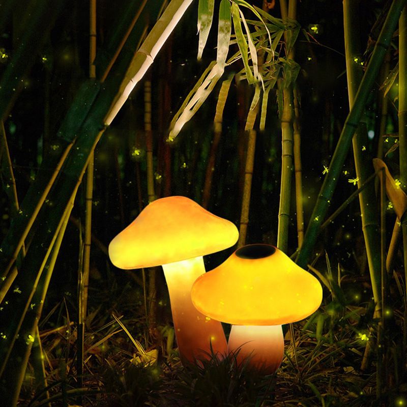 Ray Moderne LED Außenleuchte Garten/Terrasse Gelb Metall Solar