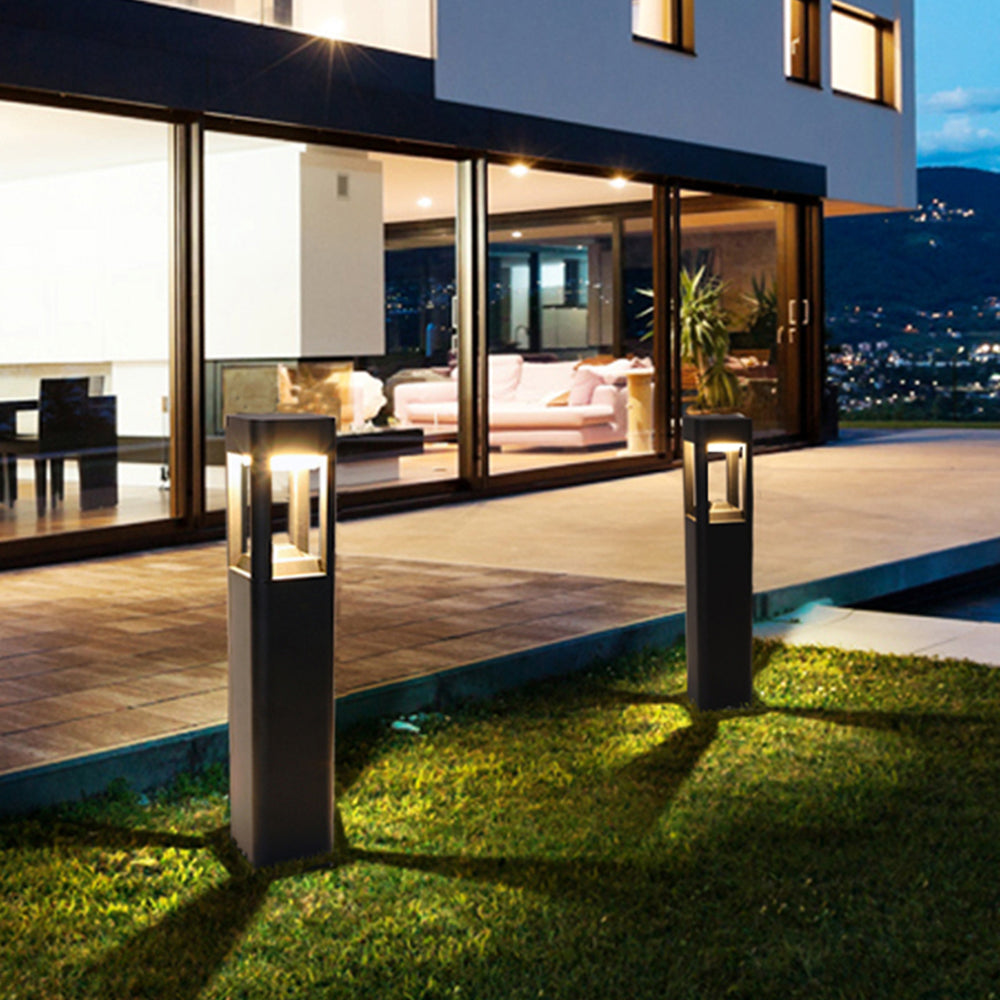 Ray Modern Rechteckig LED Außenleuchte Metall Acryl Garten