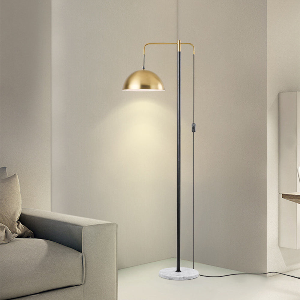 Arisha Modern LED Stehlampe Gold Wohn/Arbeits/Schlafzimmer Metall