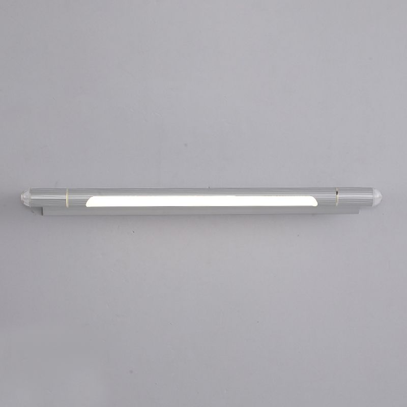Arisha Minimalistisch Linear Led Wandleuchte Silber Badezimmer Metall Acryl 52/55/62/64/81/93 cm