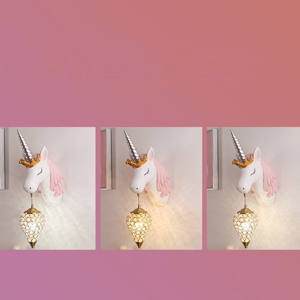 Aria Wandlecuhte Einhorn Rosa & Blau Kinderzimmer