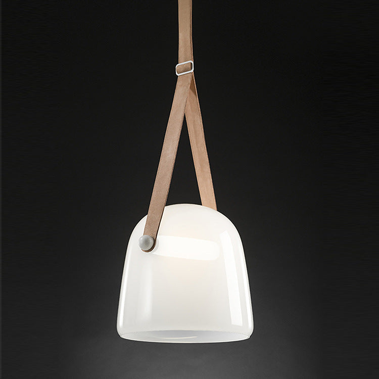 Ray Modern LED Pendelleuchte Kuppel Esstisch, Grau/Weiß, Glas