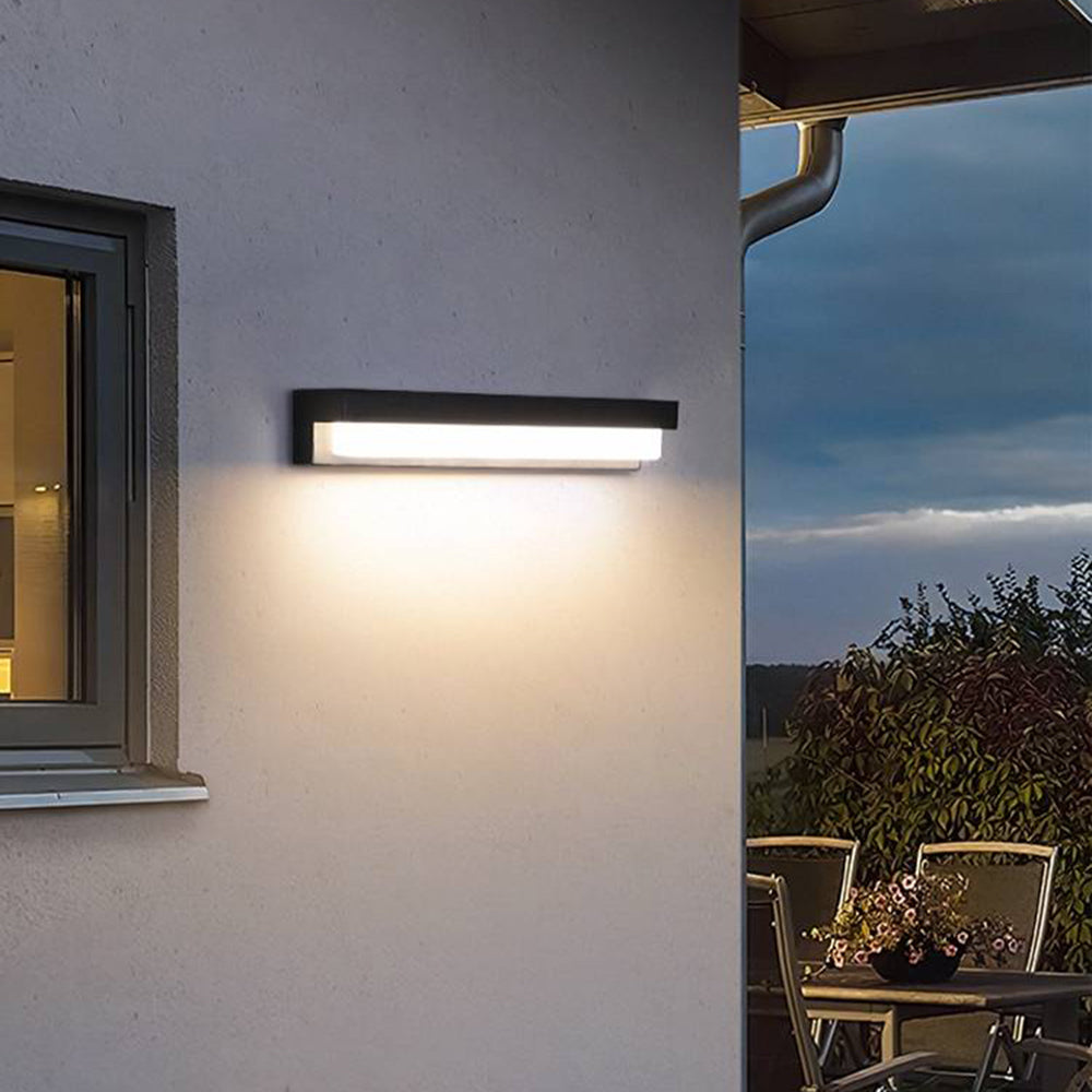 Ray Solar Außenwandleuchte, Dimmbar Schwarz Garten/Terrasse