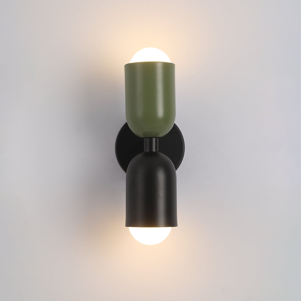 Aria  Wandleuchte 2 Flamming  Modern LED Schwarz Innen/Flur