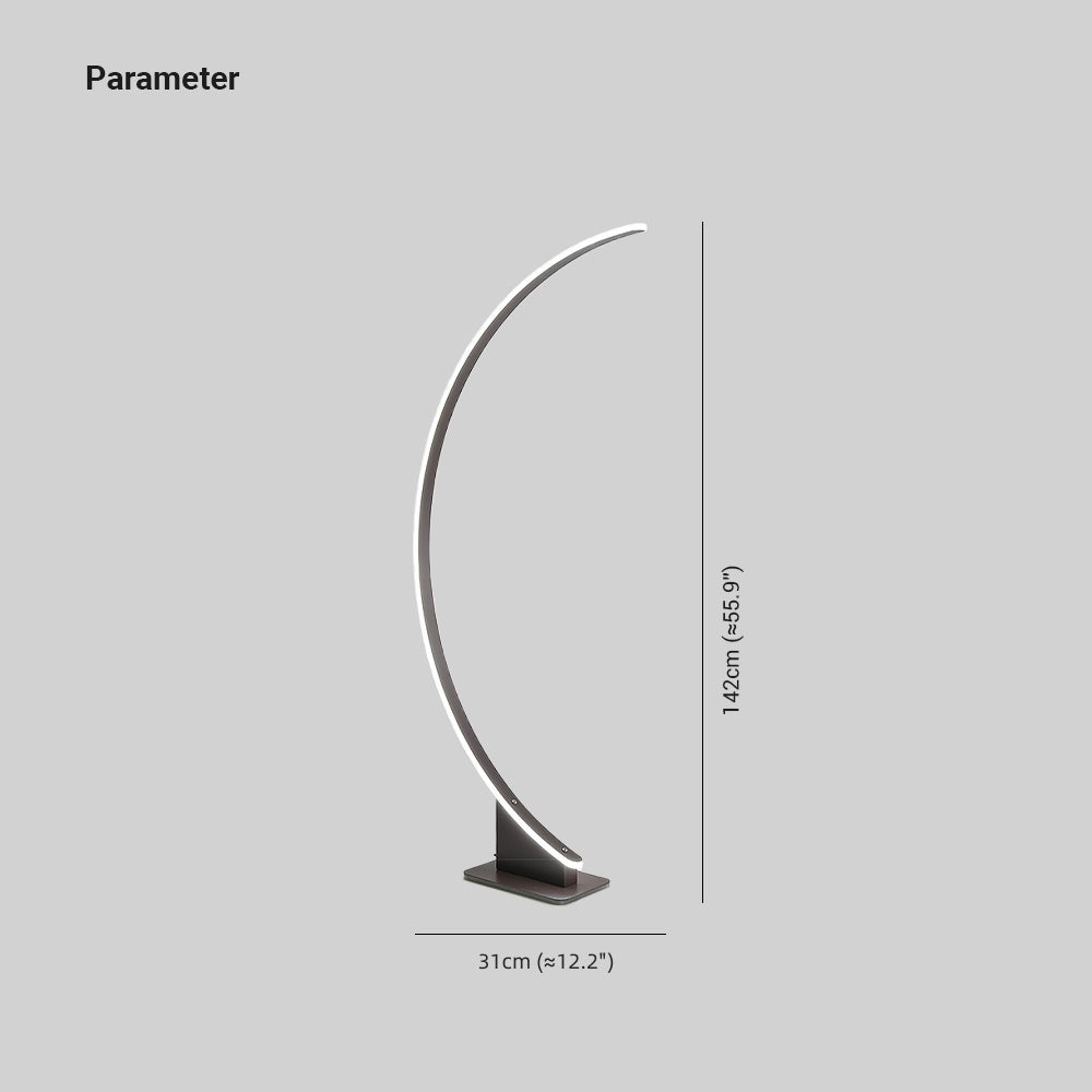 Arisha Design LED Stehlampe Weiß/Kaffee Schlaf/Wohnzimmer Metall