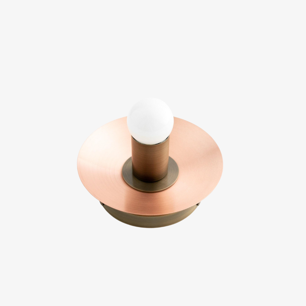 Radiro Globe Wandleuchte aus Messing und Schwarz – Minimalistische skandinavische Wandleuchte