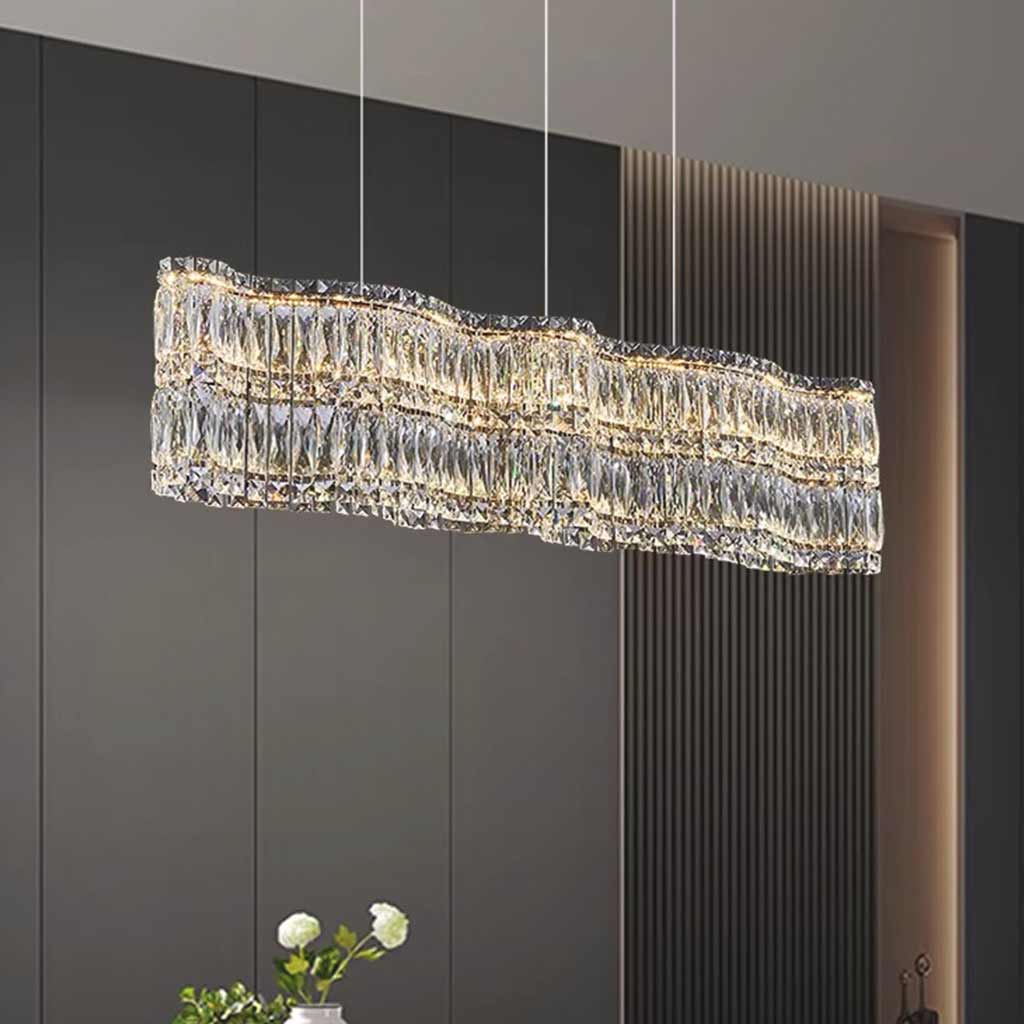 Kristall-Kronleuchter mit LED-Beleuchtung, dimmbar