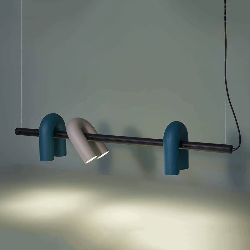 Arisha Modern LED Linear Pendelleuchte Grau/Rosa/Schwarz/Blau Wohn/Ess/Schlaf/Kinderzimmer Esstisch Metall&Acryl