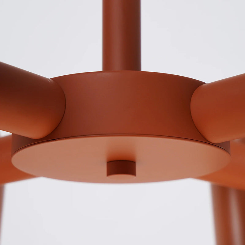 Arisha Modern LED Pendelleuchte Schwarz/Grau/Orange Wohn/Schlaf/Ess/Kinderzimmer Metall&Acryl 4/6 Flammig