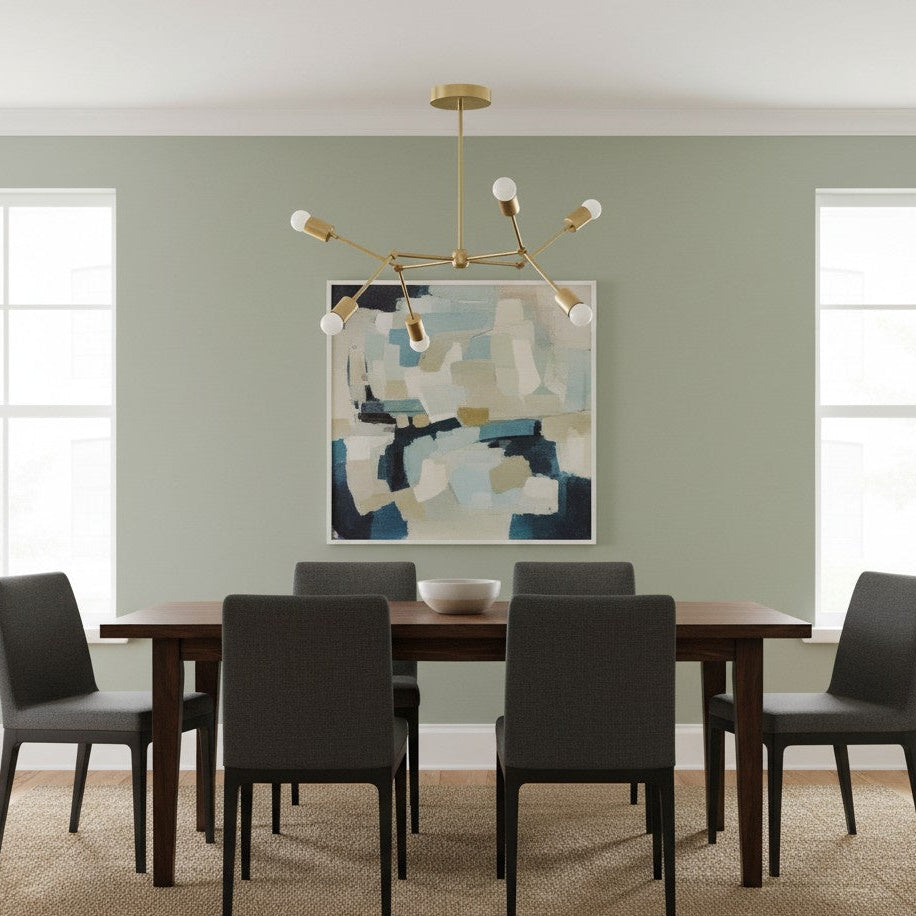 Kronleuchter mit Abmessungen B 63,5 cm x H 40,64 cm x T 63,5 cm