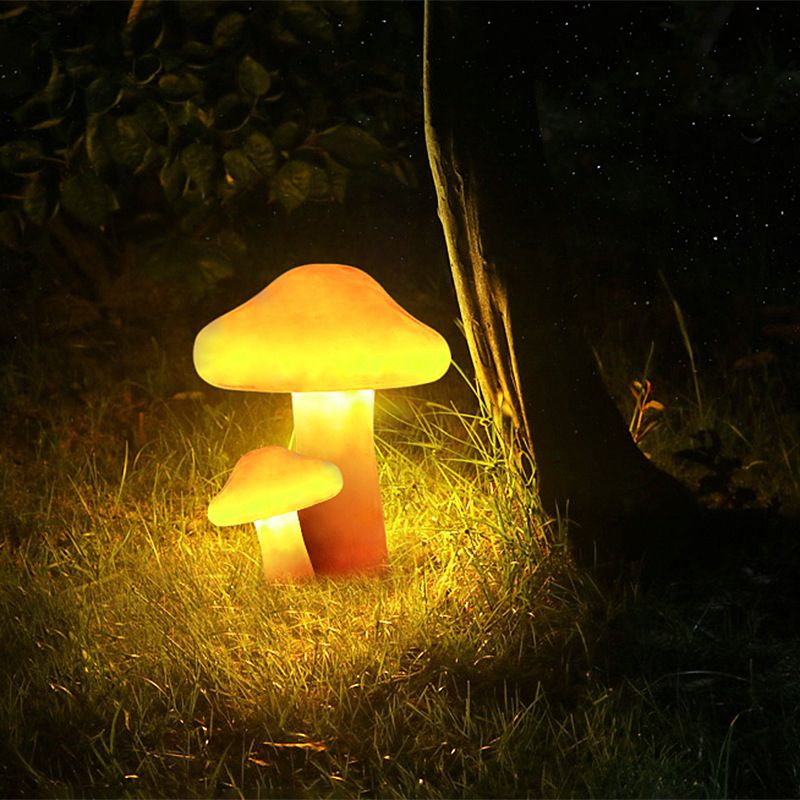Ray Moderne LED Außenleuchte Garten/Terrasse Gelb Metall Solar