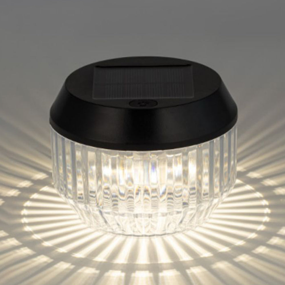 Ray Modern LED Außenleuchte Schwarz Garten/Flur Acryl Solar