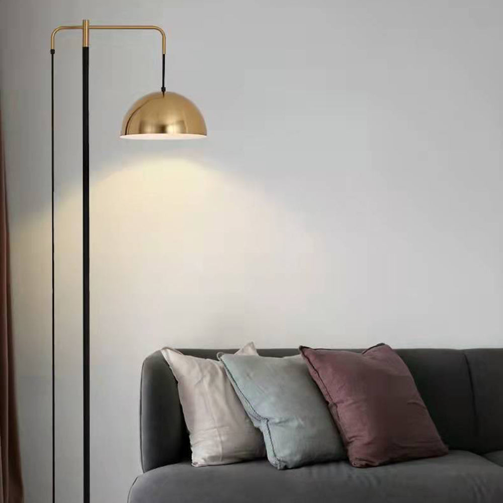Arisha Modern LED Stehlampe Gold Wohn/Arbeits/Schlafzimmer Metall
