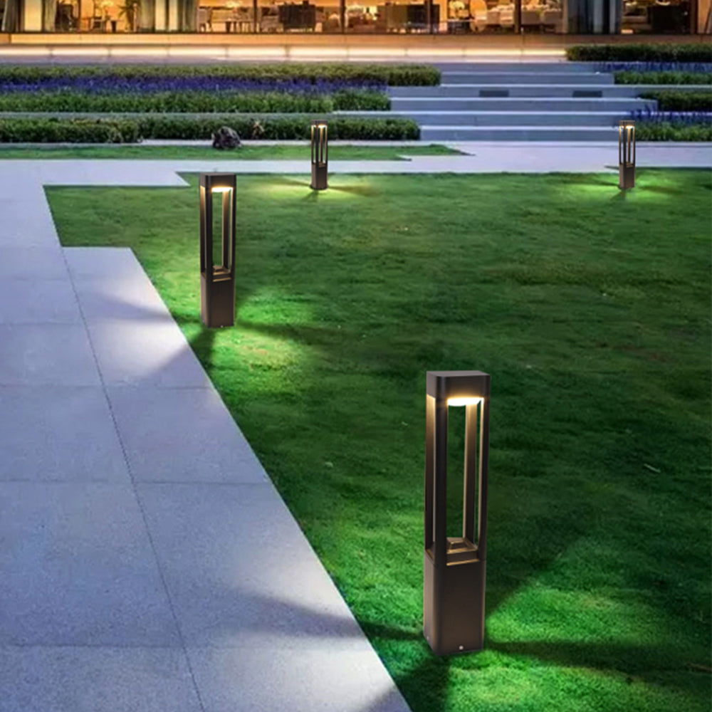 Ray Modern Rechteckig LED Außenleuchte Metall Acryl Garten