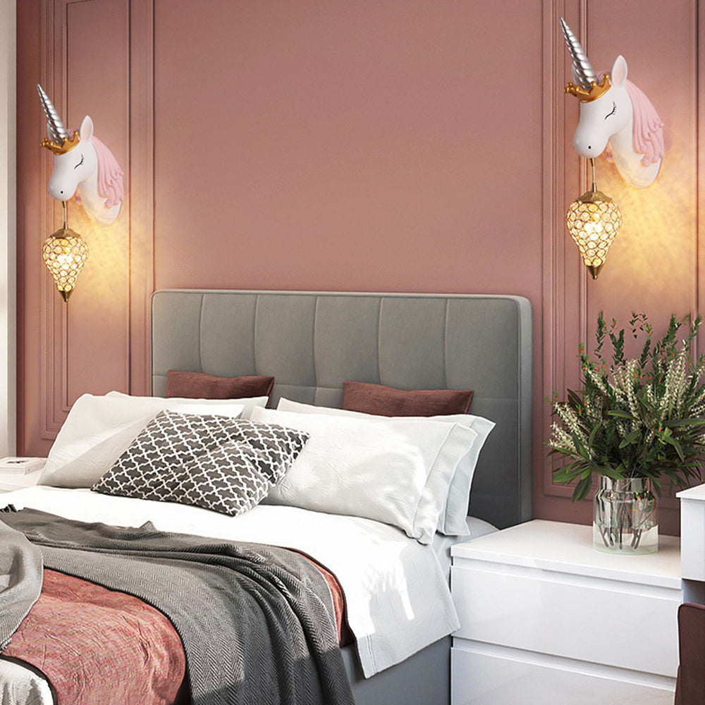 Aria Wandlecuhte Einhorn Rosa & Blau Kinderzimmer