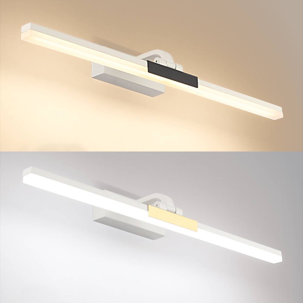 Arisha Modern Lineare LED Wandleuchte Schwarz/Weiß Bad/Wohnzimmer Metall-Letslighting