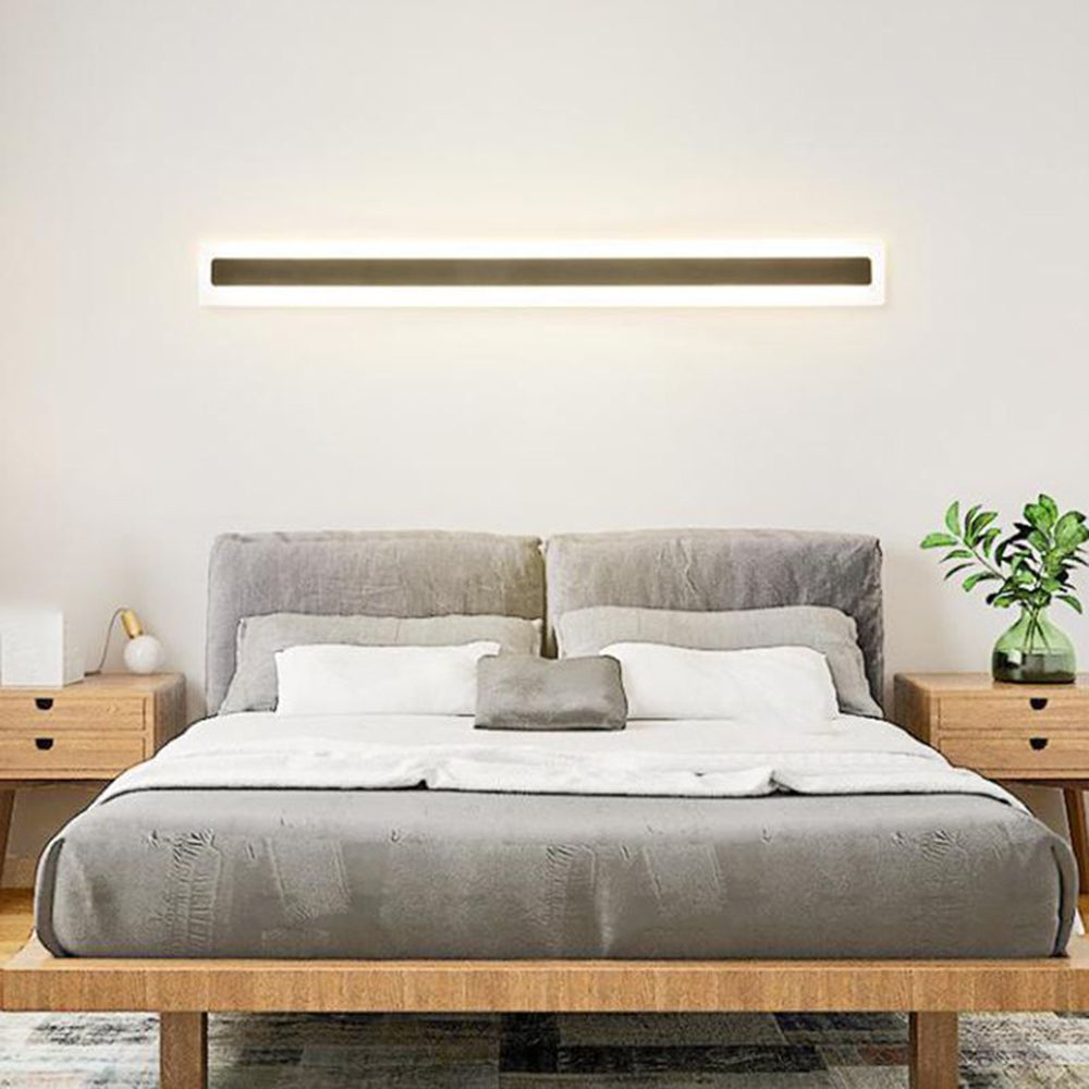 Arisha Minimalist Linear Metall/Acryl Wandleuchte, Badezimmer