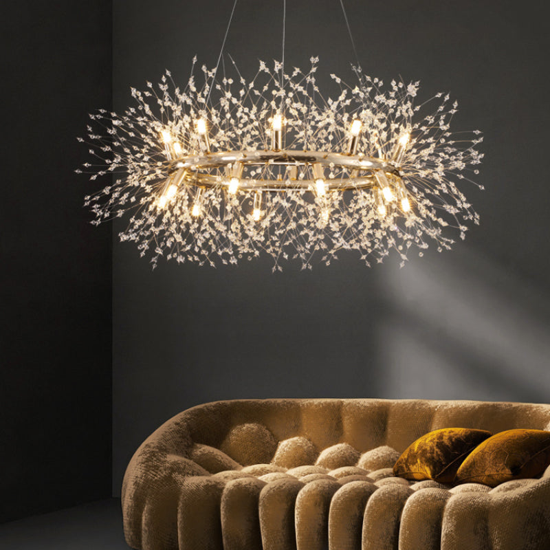 Kristy Pendelleuchte  Löwenzahn LED aus goldfarbenem Modern für Schlafzimmer/Wohnzimmer