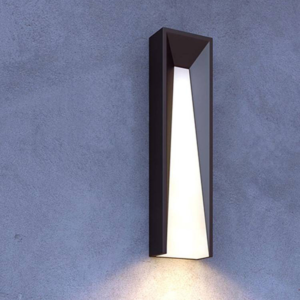 Ray Modern LED Außenwandleuchte Schwarz/Weiß Garten/Balkon/Terrasse Metall 42/56CM Lang