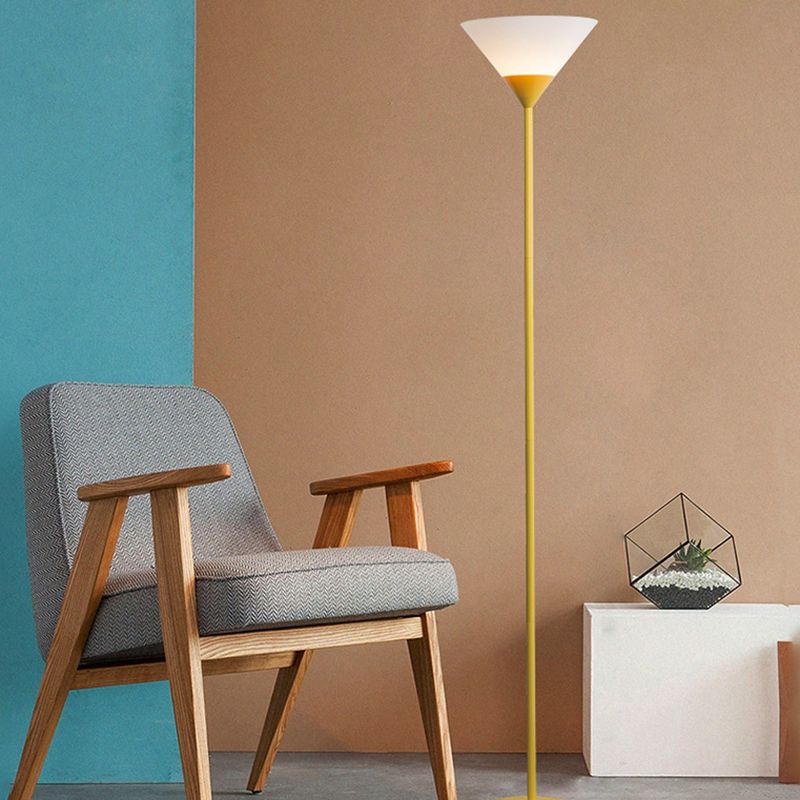 Valentina Modern Stehlampe, 5 Farben, Metall/Acryl, Cup, Schlafzimmer